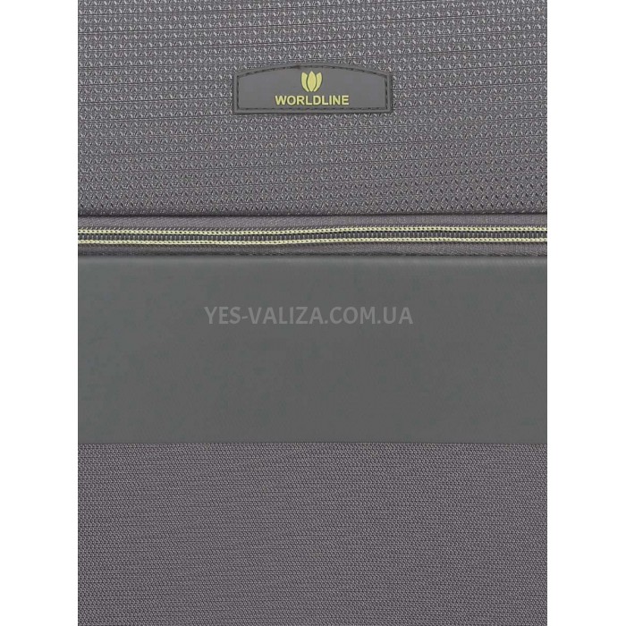 Валіза мала S тканина сіра 55х36х20+5/37л/2.8кг/Worldline 616, фото 12