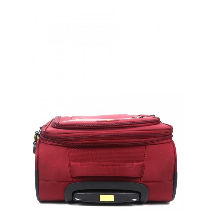 Валіза мала S тканина червона 55х36х20+5/37л/2.8кг/Worldline 616, фото 9