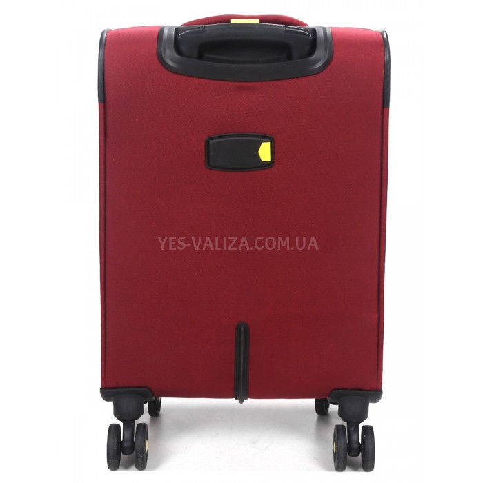 Чемодан малый S ткань красный 55х36х20+5/37л/2.8кг/Worldline 616, фото 4