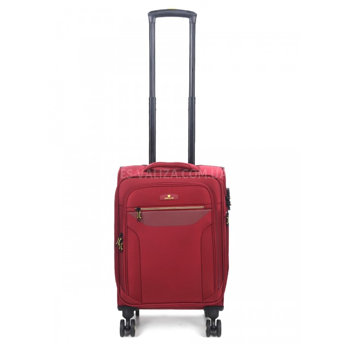 Чемодан малый S ткань красный 55х36х20+5/37л/2.8кг/Worldline 616, фото 1