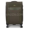 Валіза середня M тканина зелена 69х43х27+5/67л/3.7кг/Worldline 616, фото 20