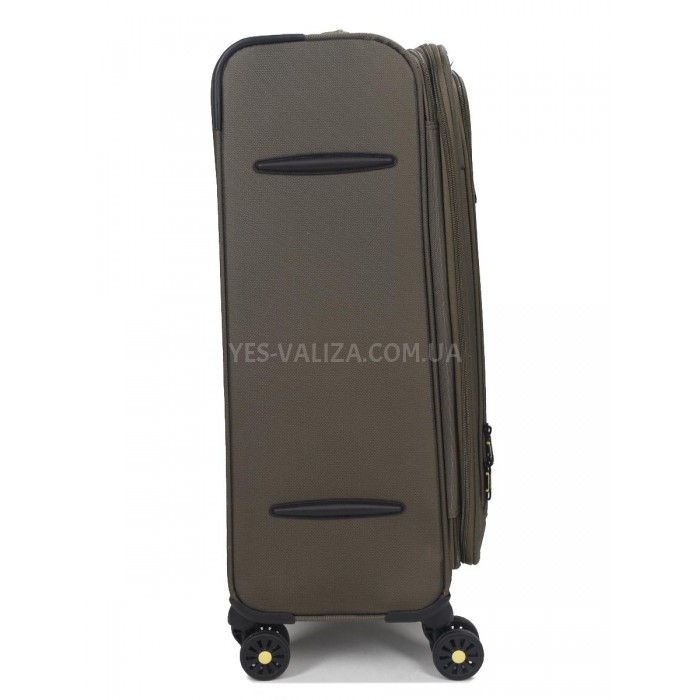 Чемодан средний M ткань зелёный 69х43х27+5/67л/3.7кг/Worldline 616, фото 7