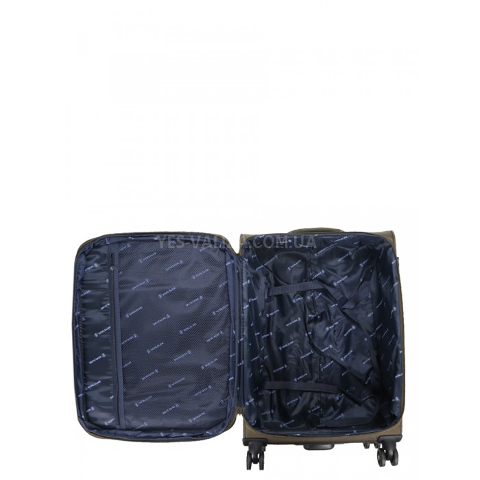 Валіза середня M тканина зелена 69х43х27+5/67л/3.7кг/Worldline 616, фото 16