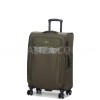 Чемодан средний M ткань зелёный 69х43х27+5/67л/3.7кг/Worldline 616, фото 19