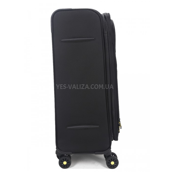 Валіза середня M тканина чорна 69х43х27+5/67л/3.7кг/Worldline 616, фото 7