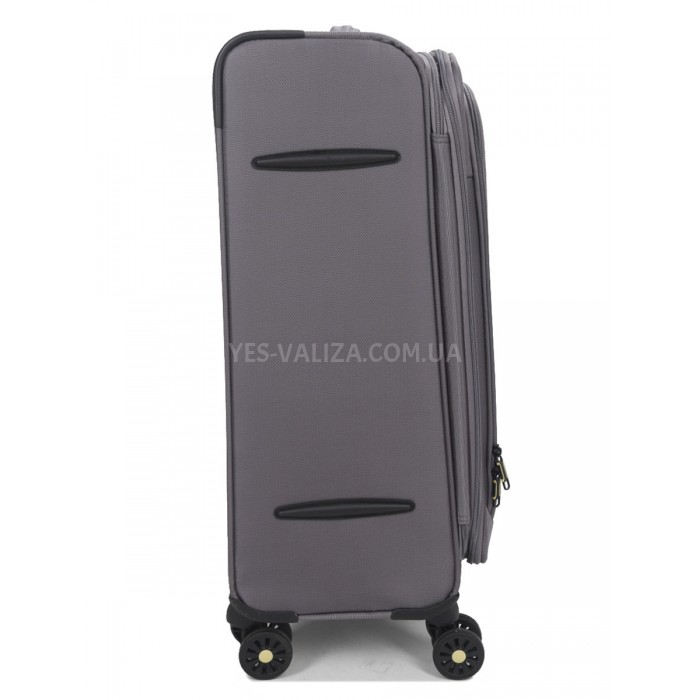 Валіза середня M тканина сіра 69х43х27+5/67л/3.7кг/Worldline 616, фото 7
