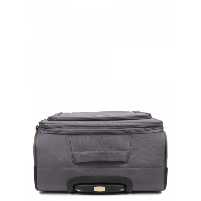 Валіза середня M тканина сіра 69х43х27+5/67л/3.7кг/Worldline 616, фото 9