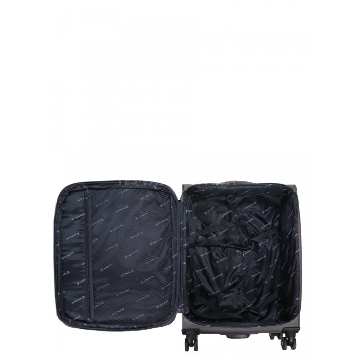 Валіза середня M тканина сіра 69х43х27+5/67л/3.7кг/Worldline 616, фото 15