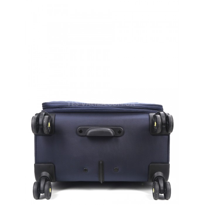 Чемодан средний M ткань синий 69х43х27+5/67л/3.7кг/Worldline 616, фото 10