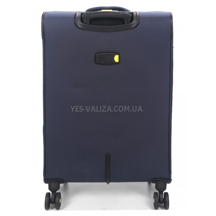 Чемодан средний M ткань синий 69х43х27+5/67л/3.7кг/Worldline 616, фото 4