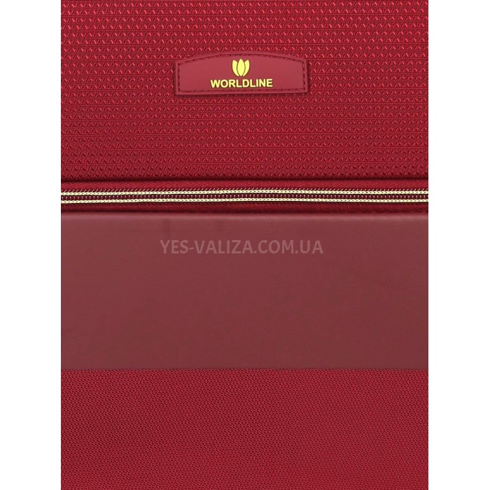 Валіза середня M тканина червона 69х43х27+5/67л/3.7кг/Worldline 616, фото 14