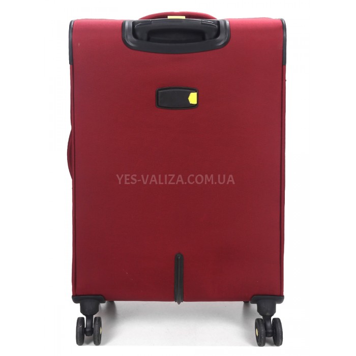 Чемодан средний M ткань красный 69х43х27+5/67л/3.7кг/Worldline 616, фото 4