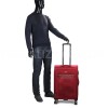 Чемодан средний M ткань красный 69х43х27+5/67л/3.7кг/Worldline 616, фото 34