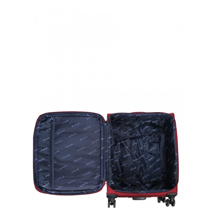 Чемодан средний M ткань красный 69х43х27+5/67л/3.7кг/Worldline 616, фото 16