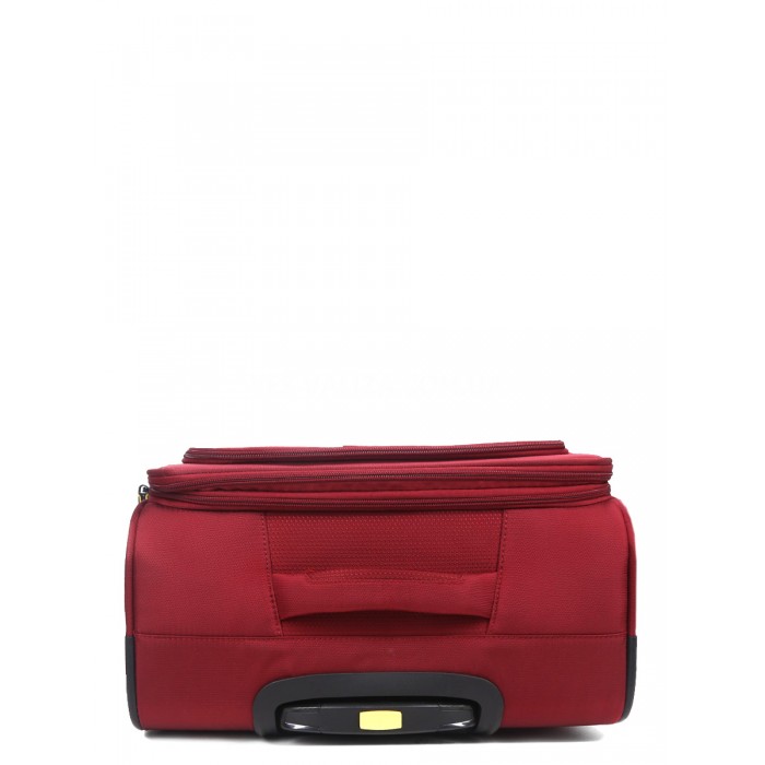 Чемодан средний M ткань красный 69х43х27+5/67л/3.7кг/Worldline 616, фото 9