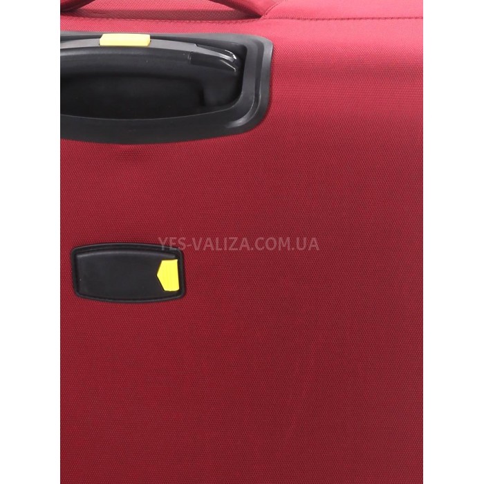 Чемодан средний M ткань красный 69х43х27+5/67л/3.7кг/Worldline 616, фото 12