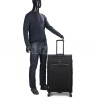 Чемодан большой L ткань чёрный 79х48х31+5/98л/4.4кг/Worldline 616, фото 34