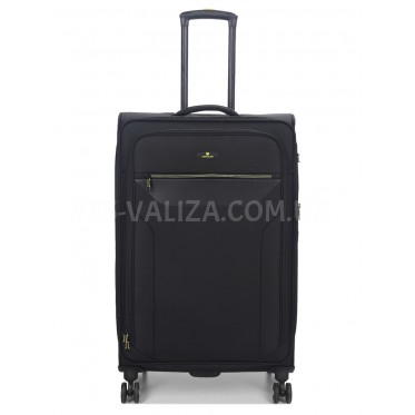 Чемодан большой L ткань чёрный 79х48х31+5/98л/4.4кг/Worldline 616