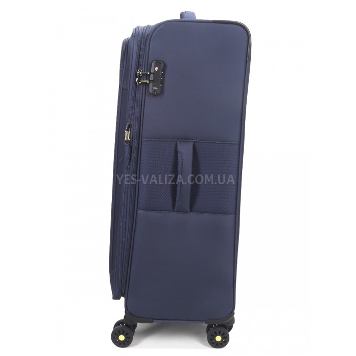 Валіза велика L тканина синя 79х48х31+5/98л/4.4кг/Worldline 616, фото 6