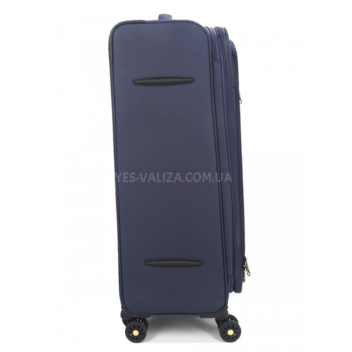 Валіза велика L тканина синя 79х48х31+5/98л/4.4кг/Worldline 616, фото 7