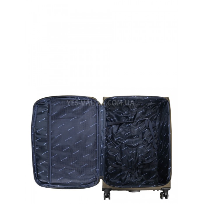 Валіза велика L тканина зелена 79х48х31+5/98л/4.4кг/Worldline 616, фото 16