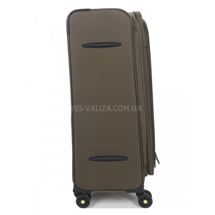 Валіза велика L тканина зелена 79х48х31+5/98л/4.4кг/Worldline 616, фото 7