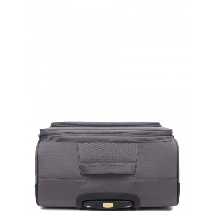 Валіза велика L тканина сіра 79х48х31+5/98л/4.4кг/Worldline 616, фото 9