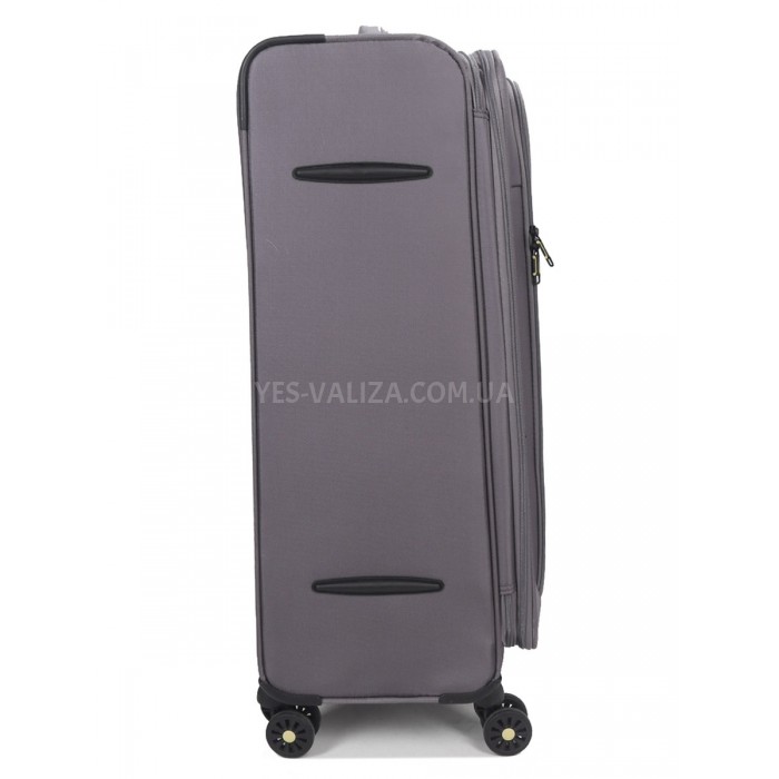 Валіза велика L тканина сіра 79х48х31+5/98л/4.4кг/Worldline 616, фото 7