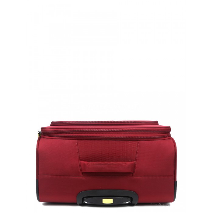 Валіза велика L тканина червона 79х48х31+5/98л/4.4кг/Worldline 616, фото 9