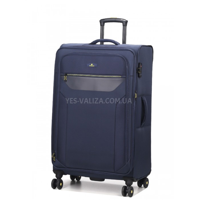 Набор чемоданов Франция (L M S-3шт) ткань синий/Worldline 616, фото 2