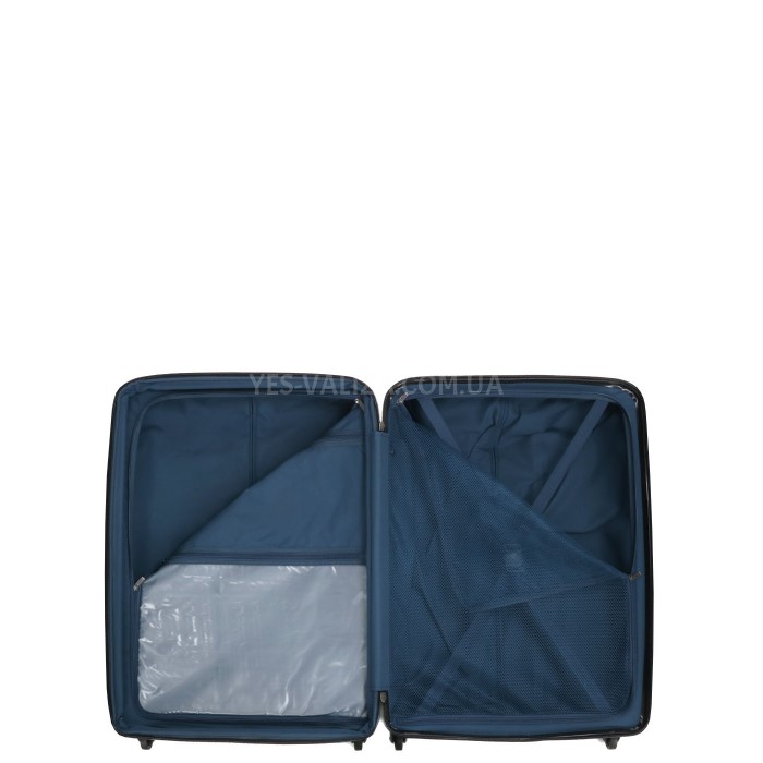 Набір валіз Франція (L M S-3шт) полікарбонат чорний/Airtex 748, фото 16