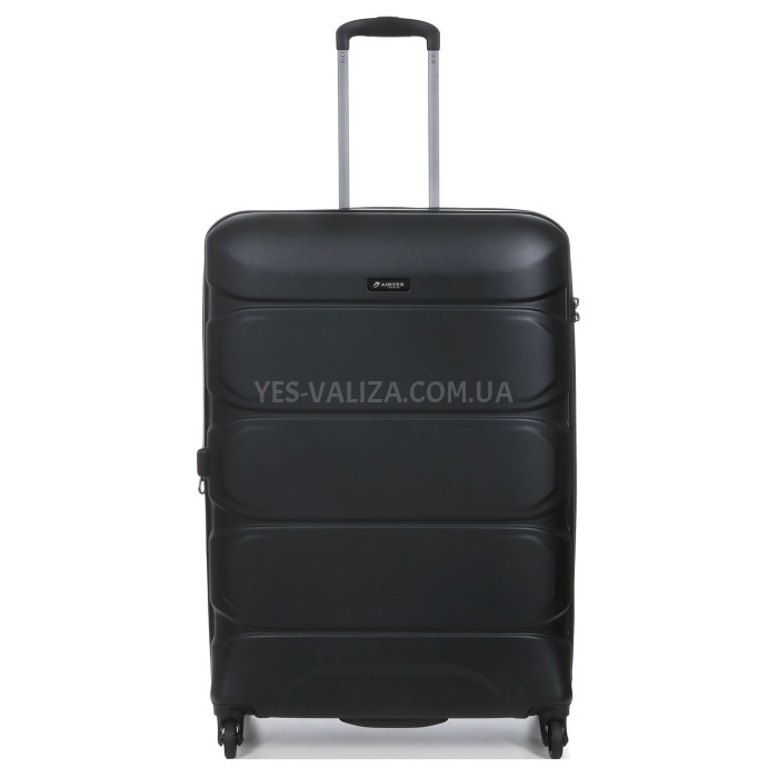 Набір валіз Франція (L M S-3шт) полікарбонат чорний/Airtex 748, фото 4