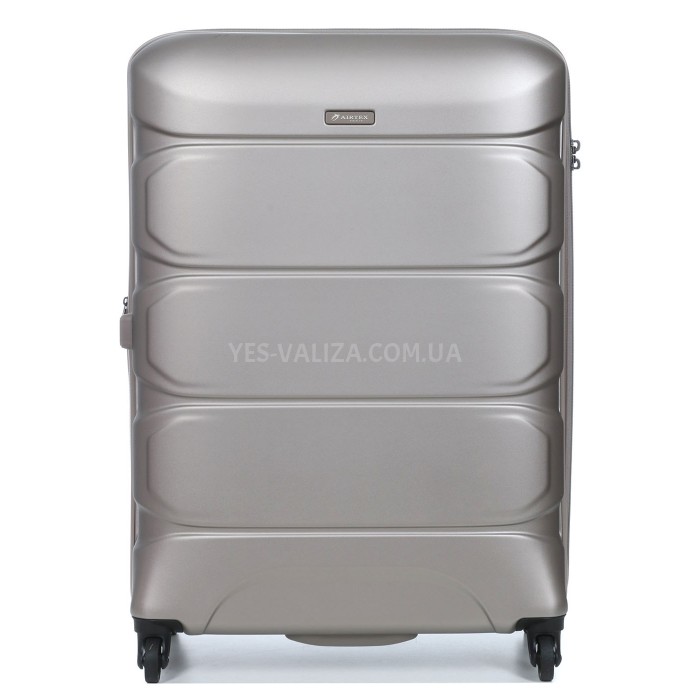 Набор чемоданов Франция (L M S-3шт) поликарбонат шампань/Airtex 748, фото 5