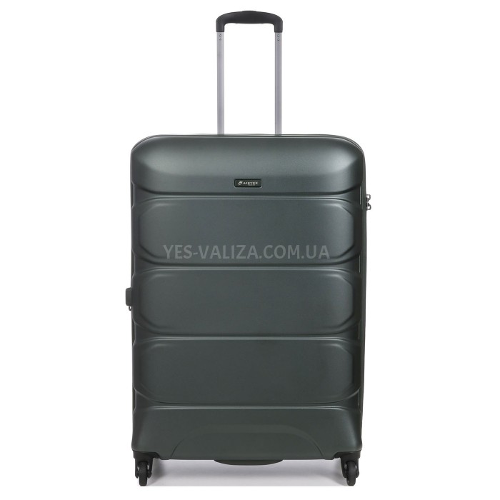 Набір валіз Франція (L M S-3шт) полікарбонат зелений/Airtex 748, фото 4