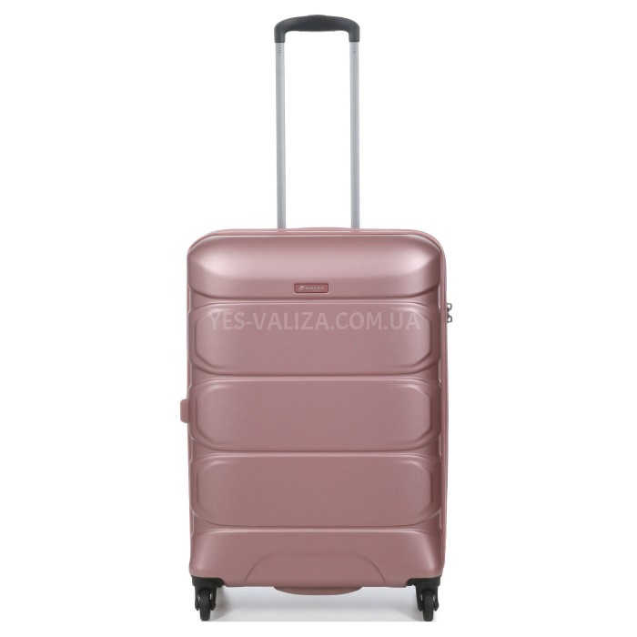Набір валіз Франція (L M S-3шт) полікарбонат рожевий/Airtex 748, фото 3