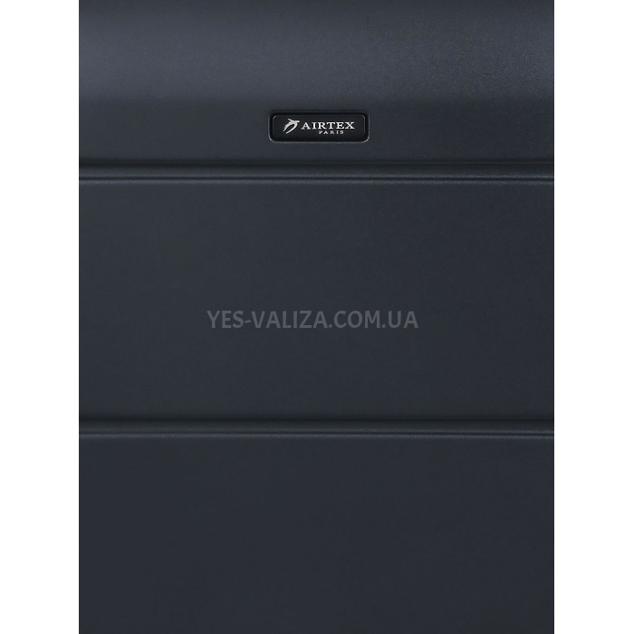 Чемодан большой L поликарбонат чёрный 76х53х30+4/128л/4.6кг/Airtex 748, фото 13
