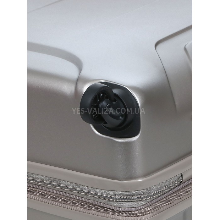 Валіза велика L полікарбонат шампань 76х53х30+4/128л/4.6кг/Airtex 748, фото 14