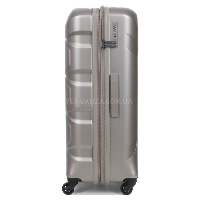 Валіза велика L полікарбонат шампань 76х53х30+4/128л/4.6кг/Airtex 748, фото 6