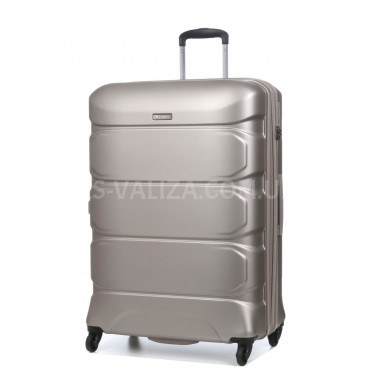 Чемодан большой L поликарбонат шампань 76х53х30+4/128л/4.6кг/Airtex 748