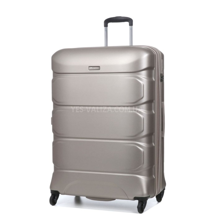 Чемодан большой L поликарбонат шампань 76х53х30+4/128л/4.6кг/Airtex 748, фото 1