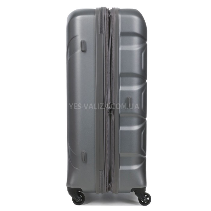 Чемодан большой L поликарбонат серый 76х53х30+4/128л/4.6кг/Airtex 748, фото 8