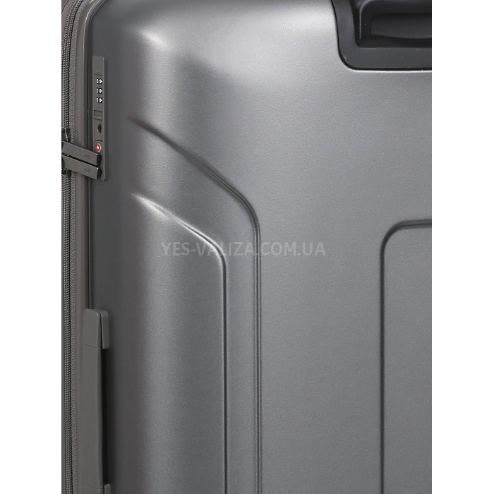 Валіза велика L полікарбонат сіра 76х53х30+4/128л/4.6кг/Airtex 748, фото 12