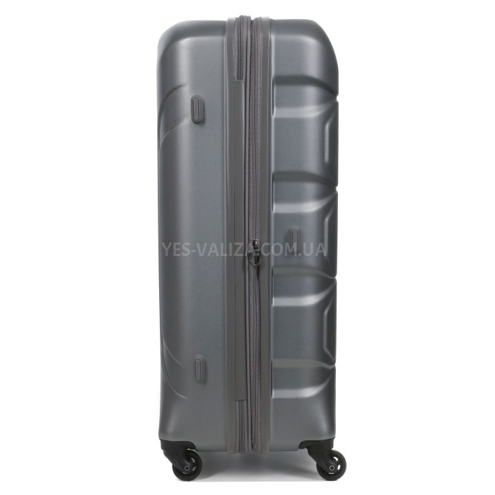 Валіза велика L полікарбонат сіра 76х53х30+4/128л/4.6кг/Airtex 748, фото 7