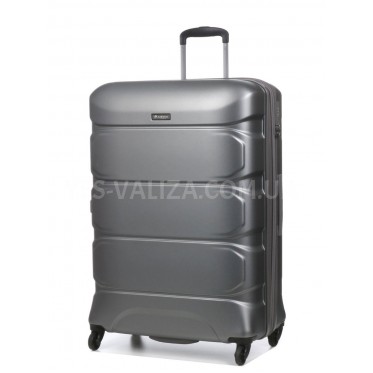 Валіза велика L полікарбонат сіра 76х53х30+4/128л/4.6кг/Airtex 748