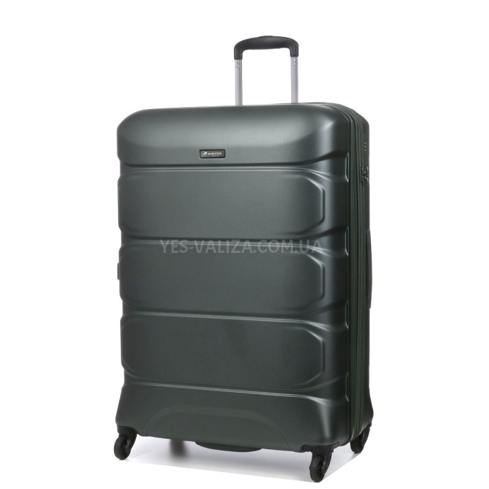 Валіза велика L полікарбонат зелена 76х53х30+4/128л/4.6кг/Airtex 748, фото 1