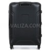 Чемодан средний M поликарбонат чёрный 66х46х26+4/77л/3.6кг/Airtex 748, фото 20