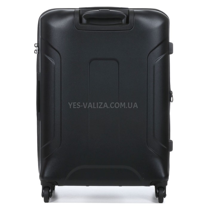Чемодан средний M поликарбонат чёрный 66х46х26+4/77л/3.6кг/Airtex 748, фото 4