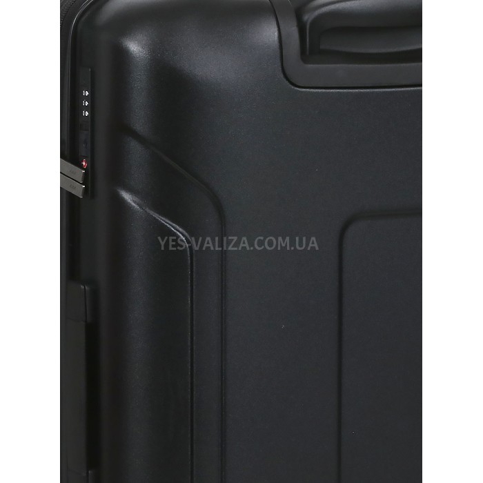Валіза середня M полікарбонат чорна 66х46х26+4/77л/3.6кг/Airtex 748, фото 12