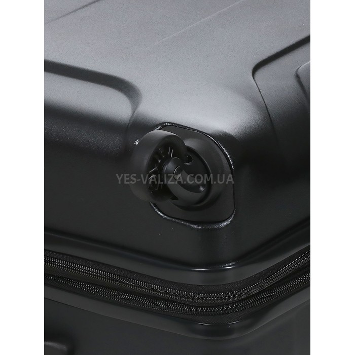 Валіза середня M полікарбонат чорна 66х46х26+4/77л/3.6кг/Airtex 748, фото 14