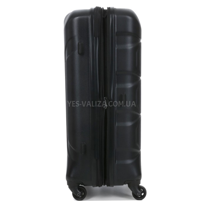 Чемодан средний M поликарбонат чёрный 66х46х26+4/77л/3.6кг/Airtex 748, фото 8